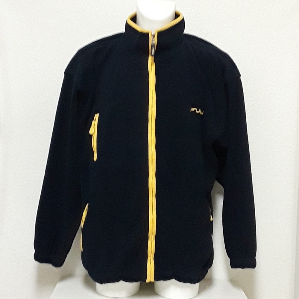 FUBU Sport Mens XL Full Zip Sweater Jacket Fleece